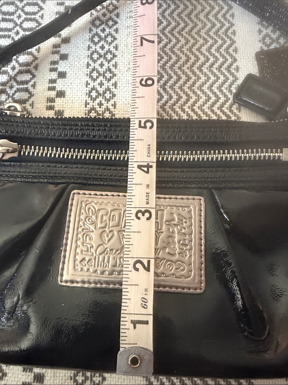 Coach poppy black patent leather wallet - Picture 6 of 6